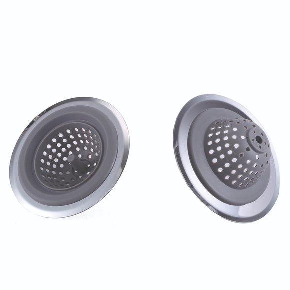 2-Pack: Silicone Multi-Purpose Clog-Free Kitchen Sink Strainer And Stopper - Picture 2 of 5